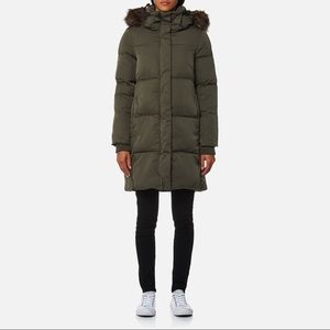 Superdry women’s Cocoon Parka-Khaki (XS)